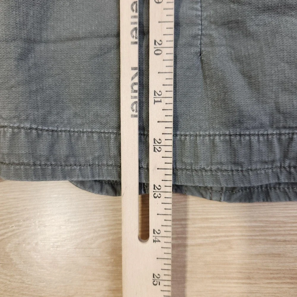 G-Star RAW Jacket Womens Large Green Cotton Military Button Pockets GS3301